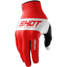 SHOT Draw Sky gyerek motokrossz kesztyű piros motoros kesztyű