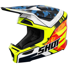 SHOT Furious Flash motokrossz bukósisak fényes kék-fluo sárga bukósisak