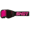 SHOT Iris 2.0 Solid motocross szemüveg fekete-rózsaszín