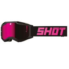 SHOT Iris 2.0 Solid motocross szemüveg fekete-rózsaszín motoros szemüveg