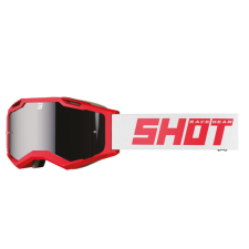 SHOT Iris 2.0 Solid motocross szemüveg szürke-piros motoros szemüveg
