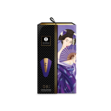 Shunga Obi - szilikon, akkus, vízálló csiklóizgató vibrátor - 11,5 cm (lila) vibrátorok