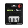 Shure x Comply TZ100 fekete szivacs SE és AONIC fülhallgatóhoz, 3 pár, méret: Medium