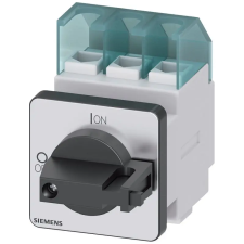 Siemens 3LD2122-0TK11 BE-KI kapcsoló, 25A, előlapra, fekete villanyszerelés