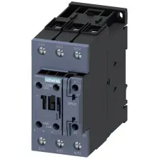 Siemens 3RT2037-1AK60 mágneskapcsoló, 30kW/65A, 110VAC, 1NO+1NC, S2, csavaros villanyszerelés