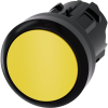 Siemens 3SU1000-0AB30-0AA0 22 mm körműanyag sárga lapos visszaugró IP69k nyomógomb (3SU1000-0AB30-0AA0)