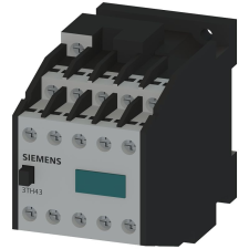 Siemens 3TH4391-0AL2 mágneskapcsoló, 10P 10A(AC15), 9NO+1NC, 230VAC 50/60Hz, csavaros villanyszerelés