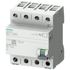 Siemens 5SV3342-4 FI-relé 25A 4P 30mA, B típus, K (super resistant) villanyszerelés
