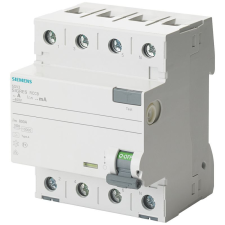 Siemens 5SV3342-6KK12 FI-relé 25A 4P 30mA, A típus, SIGRES, 400VAC villanyszerelés