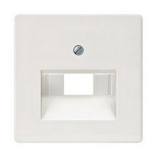 Siemens Delta fedlap RJ45/RJ11 adatcsatlakozóhoz műanyag címketartó nélkül titánfehér SIEMENS - 5TG2545 villanyszerelés