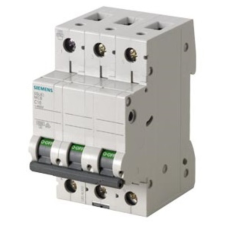 Siemens kismegszakító 3P C 4A 6kA (5SL6304-7) villanyszerelés