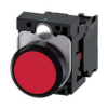 Siemens Nyomógomb komplett műanyag d22 piros lapos visszaugró 1ny csavaros kerek SIRIUS ACT SIEMENS - 3SU1100-0AB20-1CA0