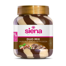  Siena duo mix kakaós mogyorós tejkrém édesítőszerrel 400 g csokoládé és édesség