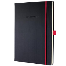 SIGEL Conceptum Red Edition 194 lapos A4 vonalas jegyzetfüzet - Fekete-piros füzet