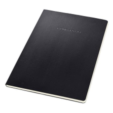 SIGEL Füzet, exkluzív, A4, vonalas, 60 lap, keményfedeles, SIGEL "Conceptum", fekete füzet
