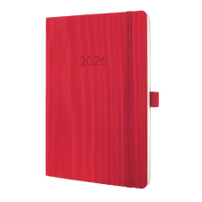 Sigel GmbH Sigel Conceptum határidőnapló, 2026, 13,5x21 cm heti, piros, puhafedelű határidőnapló