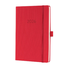 Sigel GmbH Sigel Conceptum határidőnapló, 2026, 14,8x21,3 cm heti, piros határidőnapló