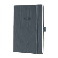 Sigel GmbH Sigel Conceptum határidőnapló, 2026, 14,8x21,3 cm heti, sötétszürke határidőnapló