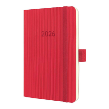 Sigel GmbH Sigel Conceptum határidőnapló, 2026, 9,3x14 cm heti, piros, puhafedelű határidőnapló