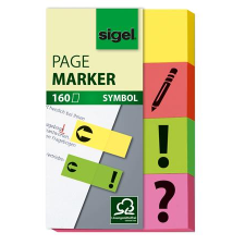 SIGEL HN635 Papír jelölőcímke 20x50mm - Vegyes szín (4x40lap/csomag) (HN635) jegyzettömb