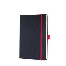 SIGEL Jegyzetfüzet, exkluzív, A5, kockás, 194 oldal, keményfedeles, SIGEL "Conceptum Red Edition",... füzet