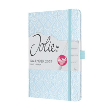 SIGEL Naptár, A5, heti, 2022, kemény borító, SIGEL &quot;Jolie&quot;, Blue Lace naptár, kalendárium