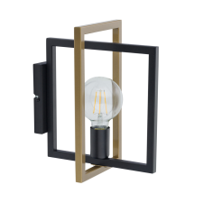 Sigma Eden fekete-arany fali lámpa (SIG-32238) E27 1 izzós IP20 világítás