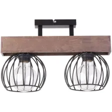 Sigma Lighting loft mennyezeti lámpa milan barna fekete sig31571 világítás