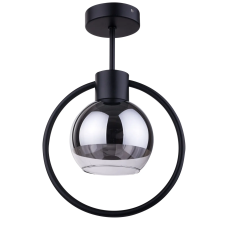 Sigma Lighting modern mennyezeti lámpa linda fekete átlátszó ezüst sig31890 világítás