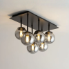 Sigma Lighting modern mennyezeti lámpa tulia fekete szürke sig33500