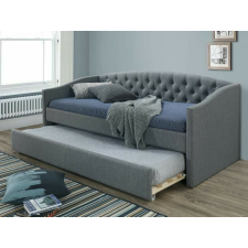 Signal Alessia Elegance Kihúzható Szövet Heverő Szürke Chesterfield bútor