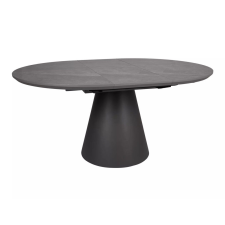 Signal Angel II Kihúzható Kerek Étkezőasztal Márvány Hatású Szürke/Fekete bútor