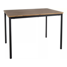 Signal City Artisan Tölgy Étkezőasztal Fekete Fém Vázzal bútor