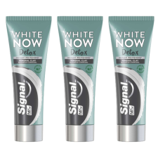 Signal Fogkrém White Now Detox Charcoal 3x75ml fogkrém