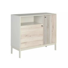 Signal Frost K2 Laminált Komód Alpi Tölgy-Törtfehér Fém Vázzal bútor