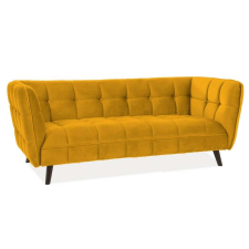 Signal Kanapé CASTELLO 3 Velvet Curry Sárga Bluvel 68 / Wenge bútor