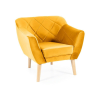 Signal Karo Velvet Bükk Fotel Mustársárga Bársony Kárpitozással