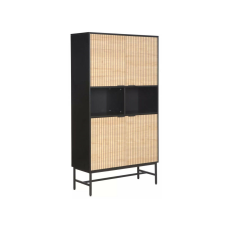 Signal Mago R1 Tölgy-Fekete Laminált Polcos Szekrény bútor