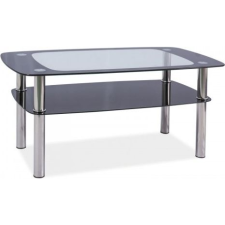Signal Rava C Króm Üveg Dohányzóasztal Átlátszó Kétszintes (RAVACTCCH [8180637]) bútor