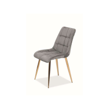 Signal Szék CHIC VELVET aranyozott / szürke BLUVEL 14 bútor