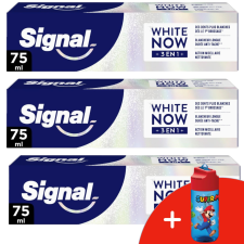 Signal White Now 3in1 Original Fogkrém 3x75ml + Ajándék Kulacs fogkrém