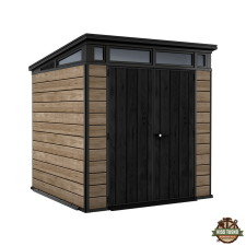  Signature PENT 7X7 műanyag kerti ház kőrisfa kerti tárolás