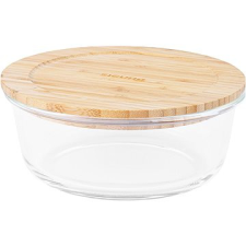 Siguro Glass Seal Bamboo élelmiszertároló edény 0,95 l, 7 x 17 x 17 cm papírárú, csomagoló és tárolóeszköz