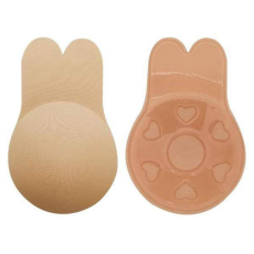  SIKS láthatatlan melltartó öntapadó szilikonnal, Push-Up effektus, pánt nélküli, újrafelhasználható, univerzális méret, bézs