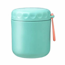 SIKS termosz leveshez, kanállal, rozsdamentes acél, 430 ml, mini termosz ebédre, türkiz papírárú, csomagoló és tárolóeszköz