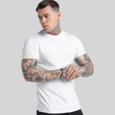 Siksilk Ecru Elastic Cuff T-Shirt férfi póló