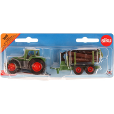  SIKU Claas traktor rönkszállító utánfutóval 1:87 - 1645 autópálya és játékautó