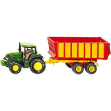 Siku John Deere traktor pótkocsival 1:55 - 1650 autópálya és játékautó