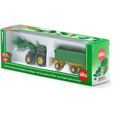 Siku : John Deere traktor utánfutóval 1:87 autópálya és játékautó