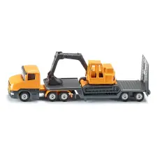 Siku - Low Loader with Excavator autópálya és játékautó